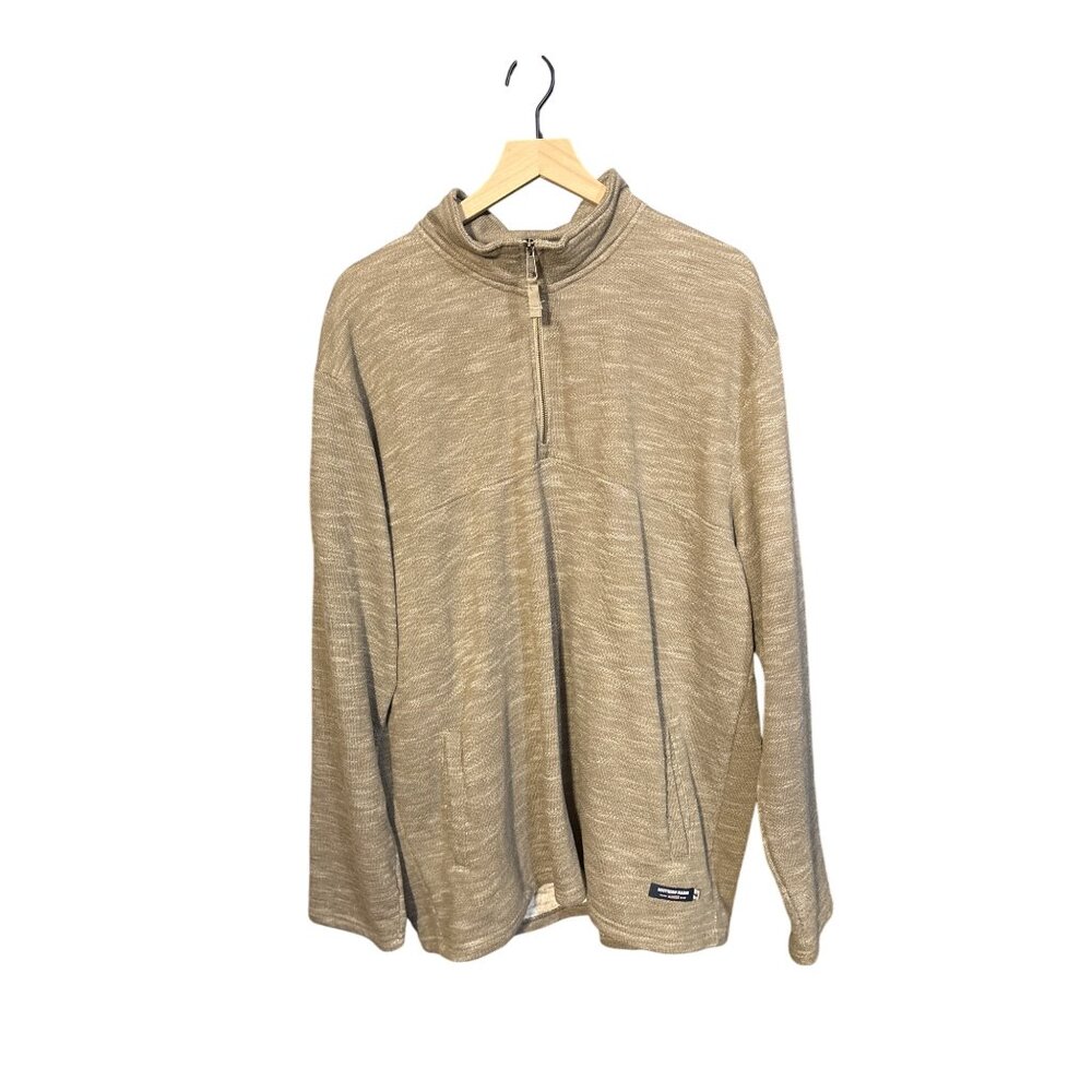 Southern Marsh‎ Mens 2X Beige Half-Zip Pullover Sweater